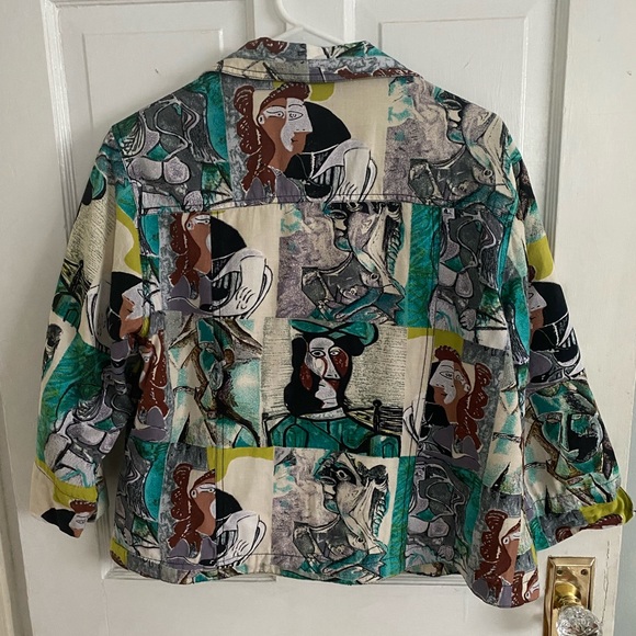 Kaktus Abstract Picasso Art Jacket/Shirt - Picture 3 of 7